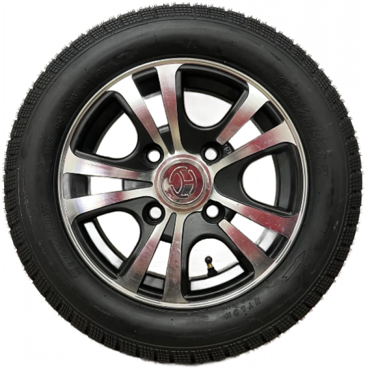 Žieminė Padanga su ratlankiu Elektriniam Mini auto J4 125/65 R12